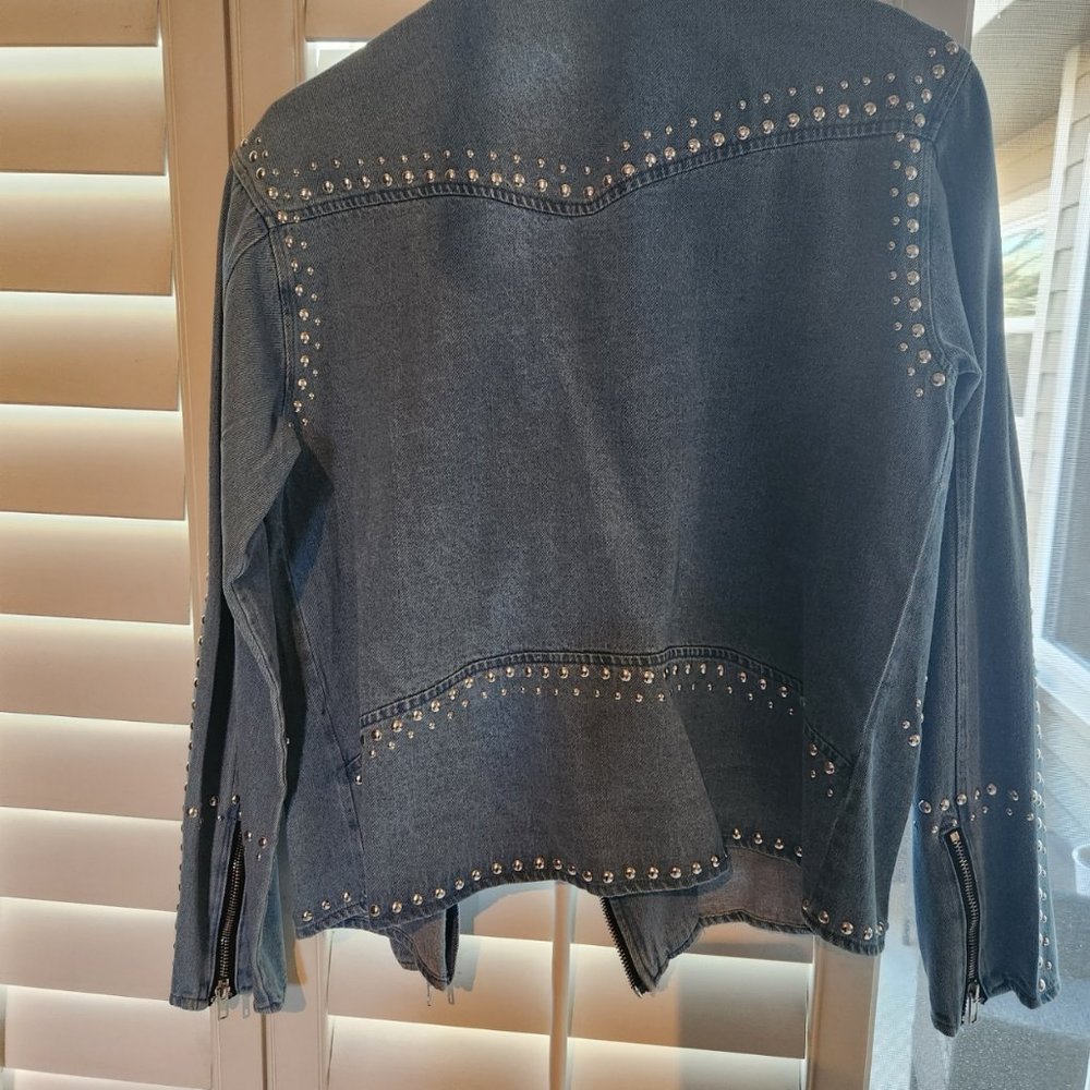Studded Denim Jacket - image 2